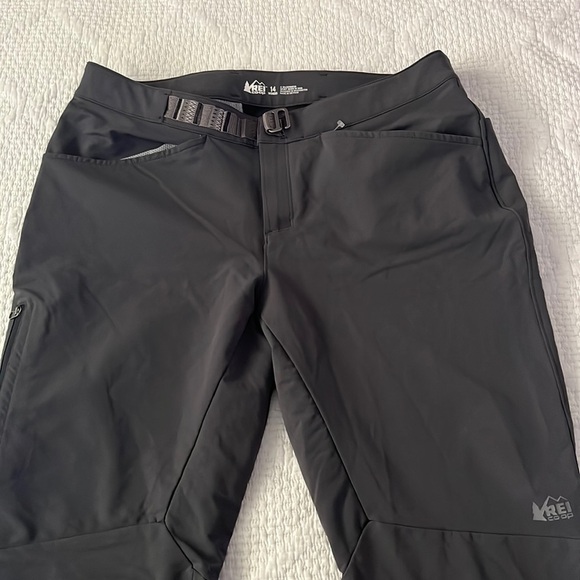 REI fleece lined Semi Fitted Pull On Pants Size 14 - Picture 1 of 5